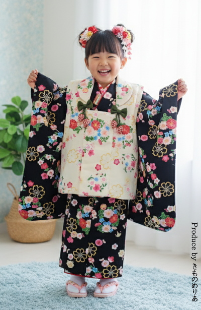 女児|女の子|女子|三歳児用|３歳|三才|３才|レンタル|七五三|着物|フルセット|ヘアセットヘアセット着付|安い格安|大阪|京都|梅田|烏丸|大阪天満宮|南森町|烏丸御池
