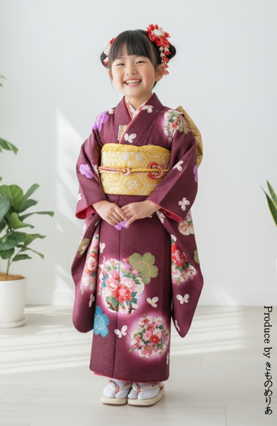 女児|女の子|女子|七歳児用|７歳|七才|７才|レンタル|七五三|着物|フルセット|ヘアセットヘアセット着付|安い格安|大阪|京都|梅田|烏丸|大阪天満宮|南森町|烏丸御池
