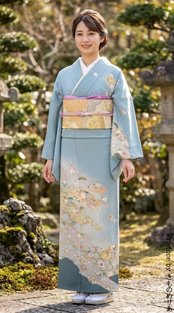 訪問着レンタル｜フルセット｜大阪天満宮|七五三レンタル｜大阪｜京都｜梅田｜烏丸｜南森町｜烏丸御池｜神戸