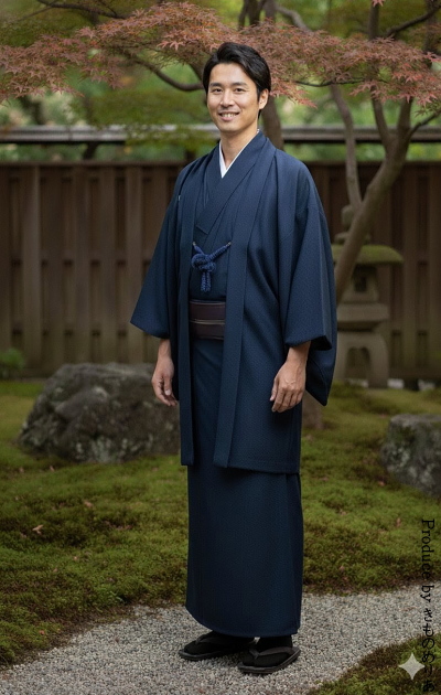 大阪天満宮｜男性着物レンタル｜アンサンブルレンタル｜男性用着物レンタル｜着物と小物一式フルセット｜安い格安｜大阪｜京都｜梅田｜烏丸｜南森町｜烏丸御池｜紺ウール