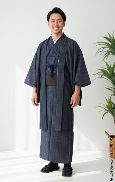 大阪天満宮｜男性着物レンタル｜アンサンブルレンタル｜男性用着物レンタル｜着物と小物一式フルセット｜安い格安｜大阪｜京都｜梅田｜烏丸｜南森町｜烏丸御池｜紺大島