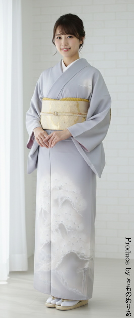 訪問着レンタル｜フルセット｜往復送料無料｜安い格安｜大阪｜京都｜梅田｜烏丸｜南森町｜烏丸御池｜薄紫色