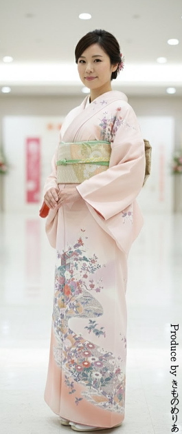 訪問着レンタル｜フルセット｜往復送料無料｜安い格安｜大阪｜京都｜梅田｜烏丸｜南森町｜烏丸御池｜ピンク色