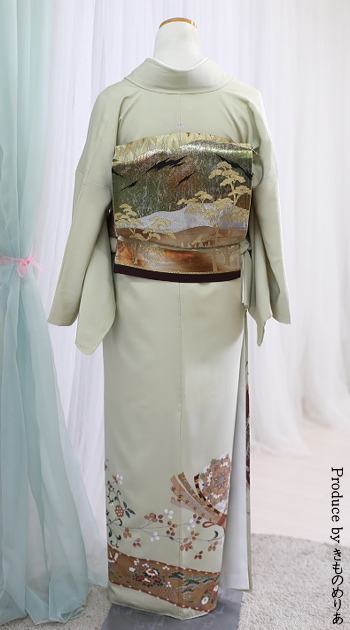 色留袖レンタル|色留袖ピンクベージュ|フルセット|往復送料無料|安い格安|大阪|大阪天満宮|京都|梅田|烏丸|南森町|烏丸御池