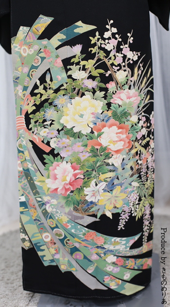 大阪天満宮|留袖レンタル|フルセット|往復送料無料|安い格安|大阪|京都|梅田|烏丸|南森町|烏丸御池|流れる祝花